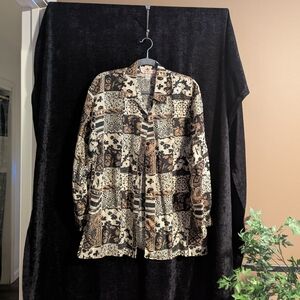 Elegant Patchwork Women's Blouse